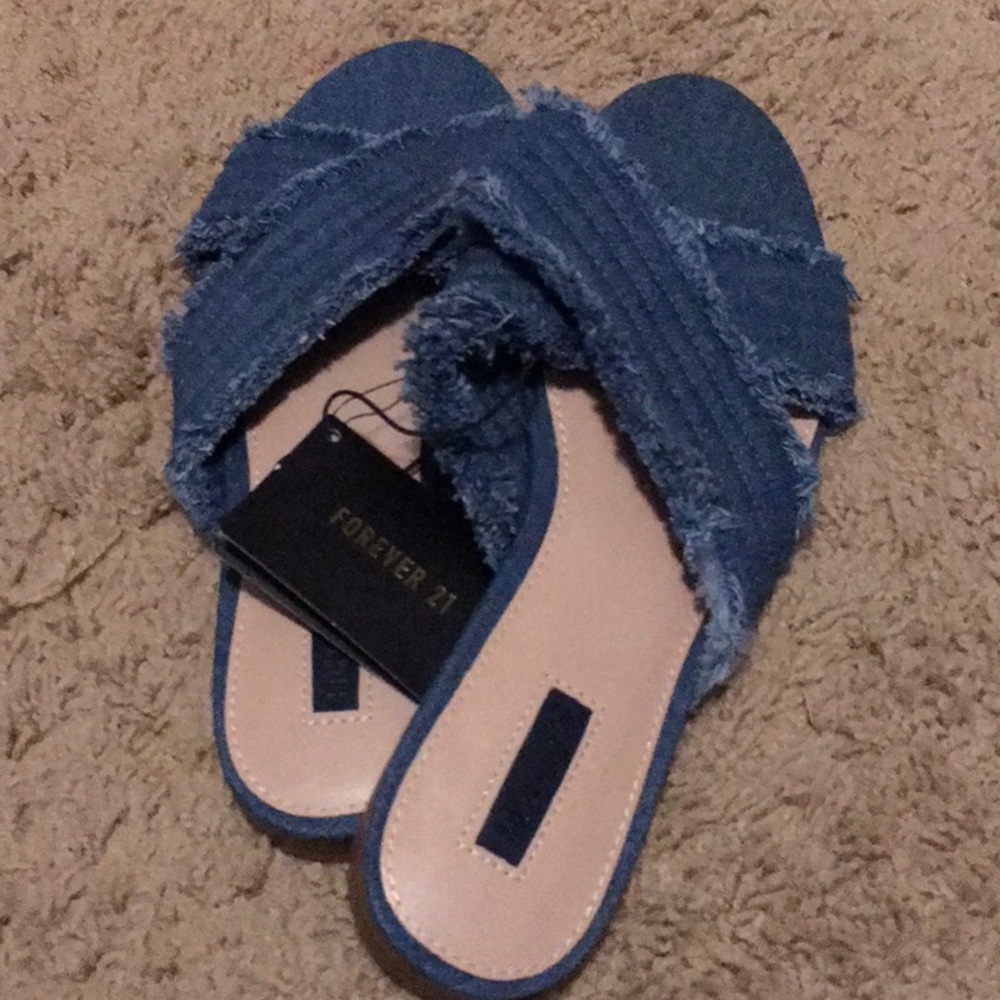 Denim sandals